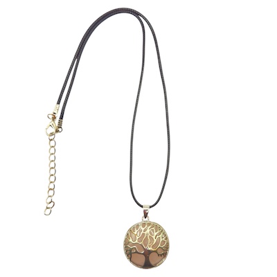 Rose Quartz Tree of Life Necklace